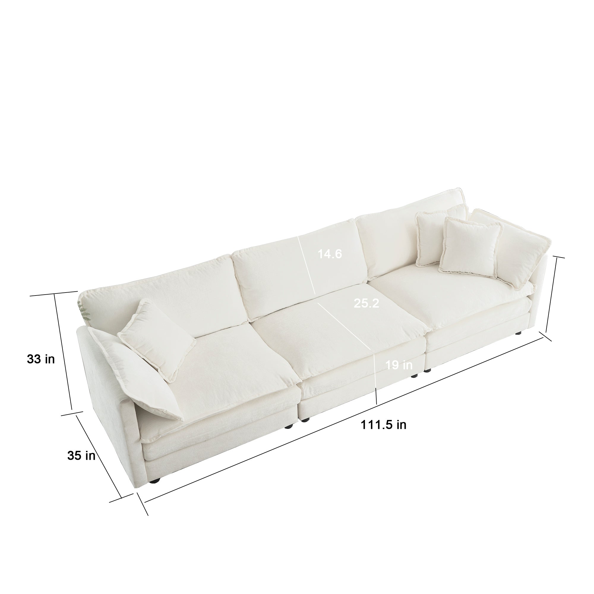 Cloud Sofa 3 Seats&2 Seats/Love Sofa
