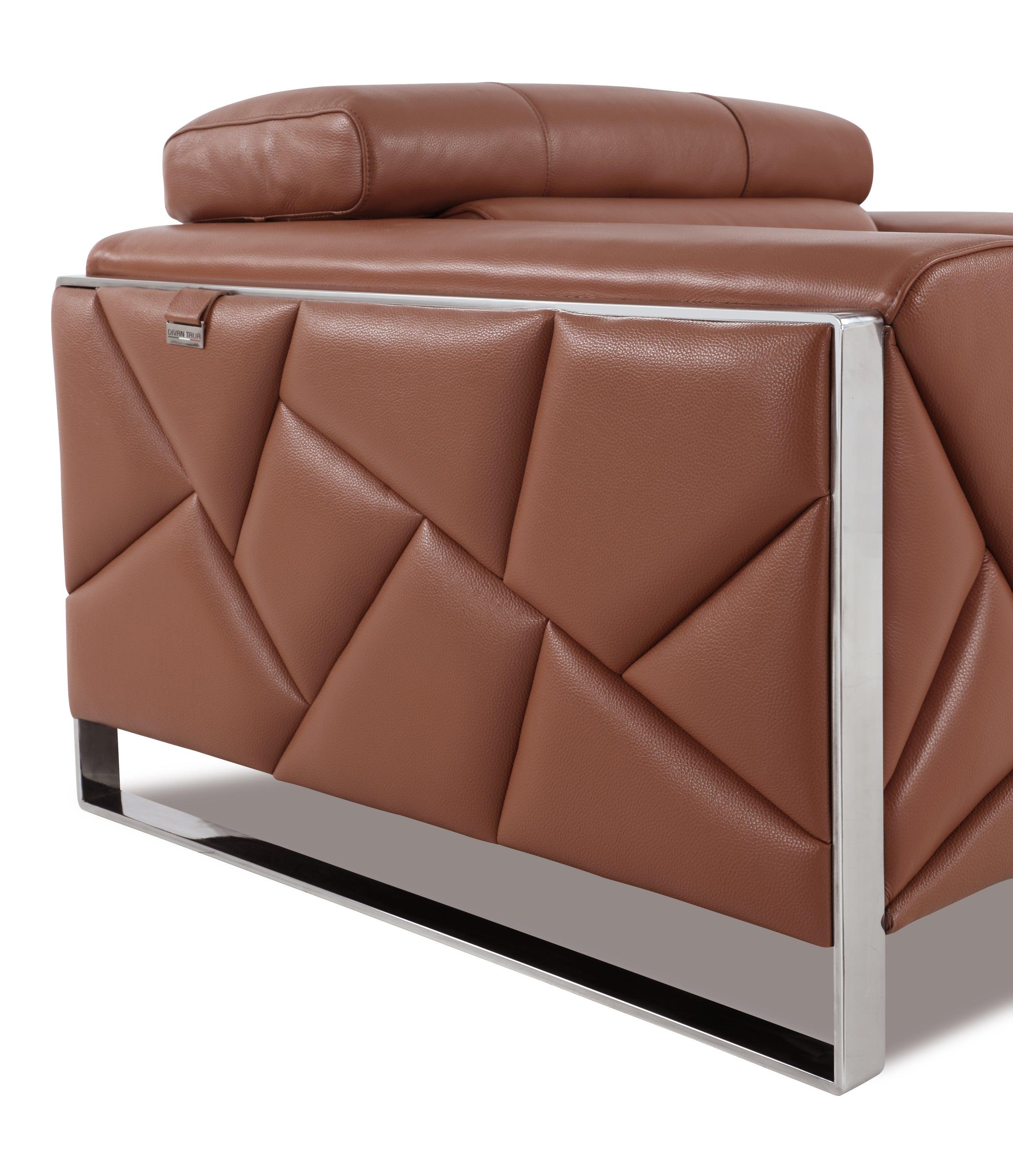Leonardo Top Grain Italian Leather Sofa