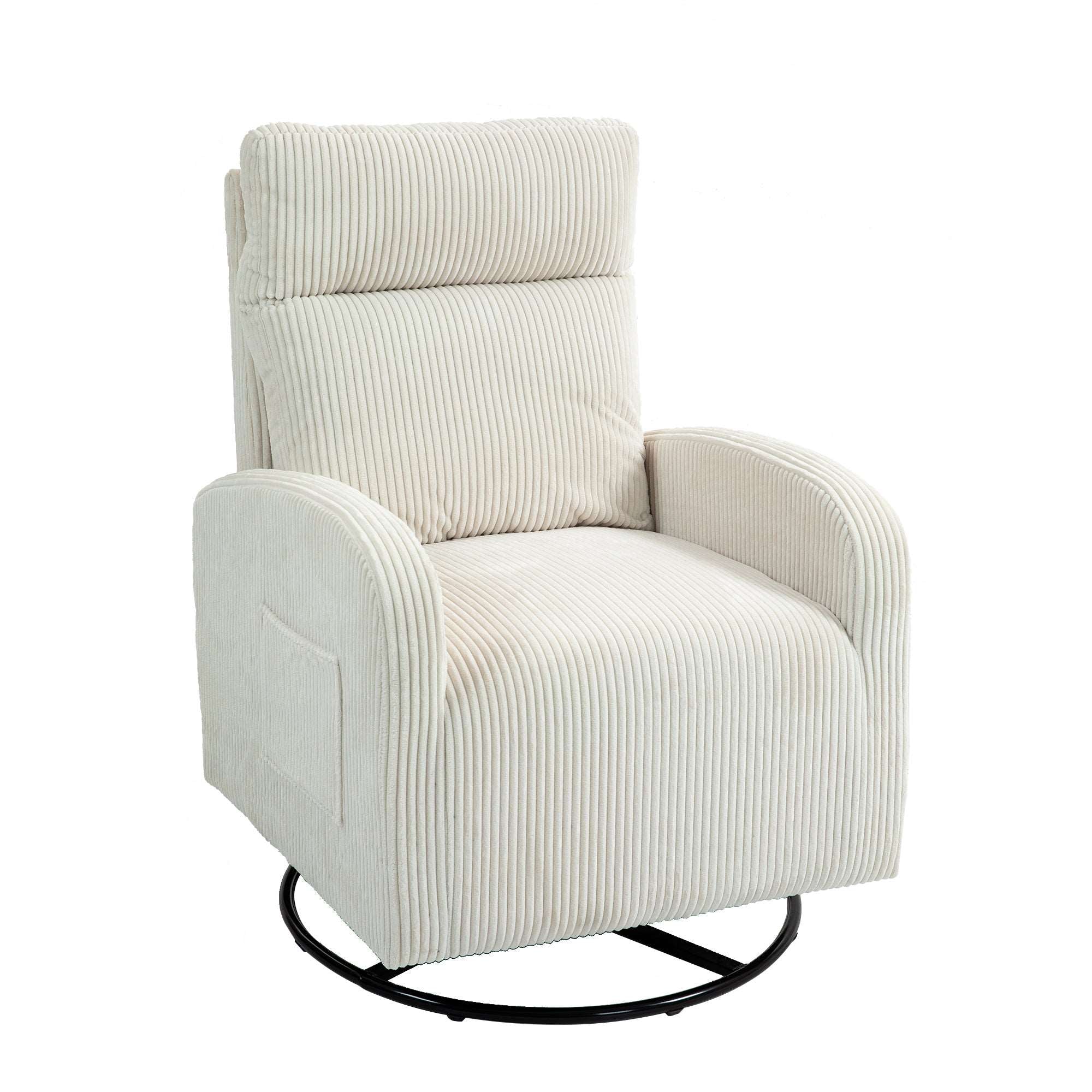 JiaDa Upholstered Swivel Glider＆Rocking Chair