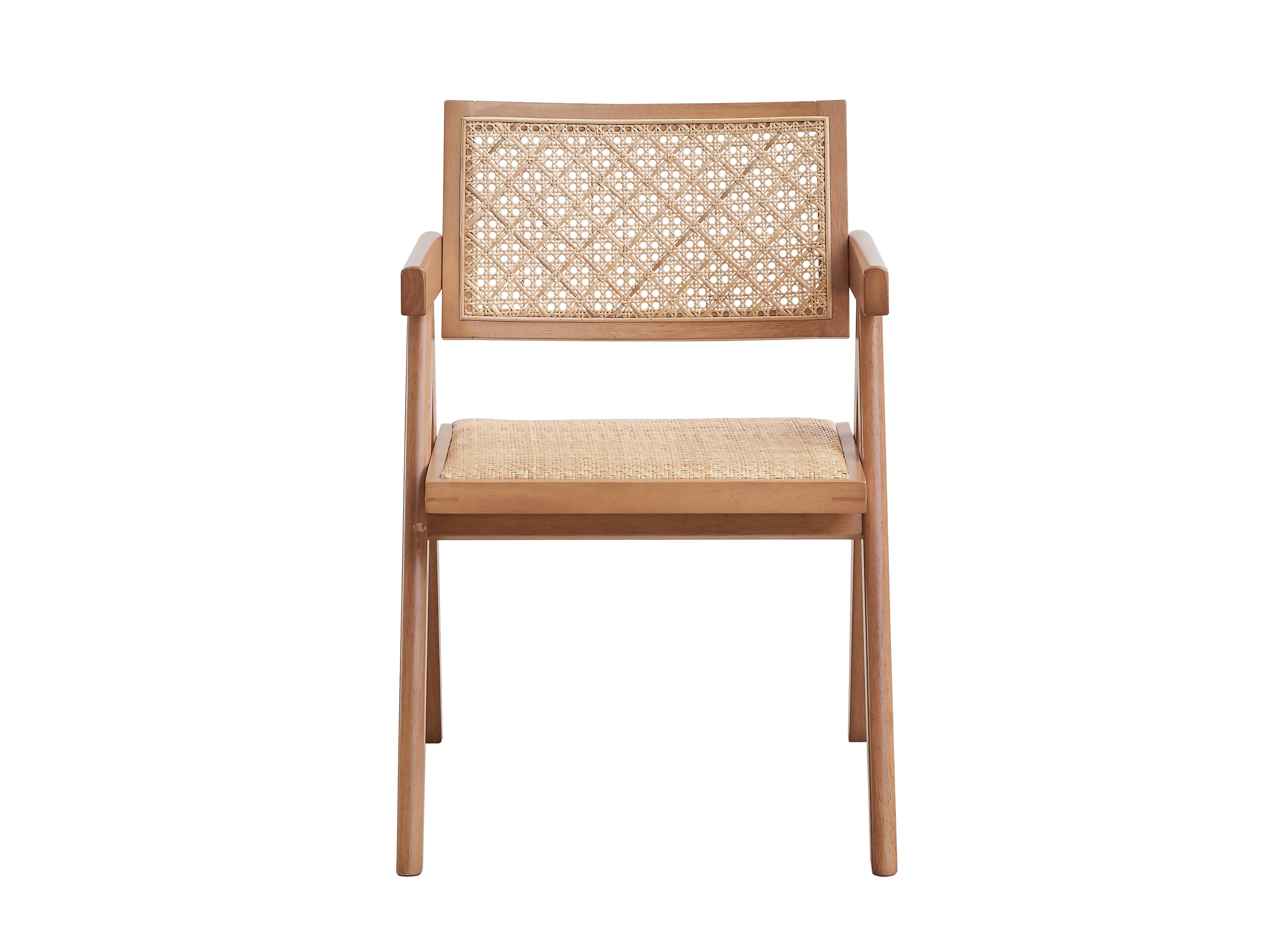 Velentina Arm Chair,Rattan & Natural Finish